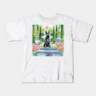 Scottie and koi fish Kids T-Shirt